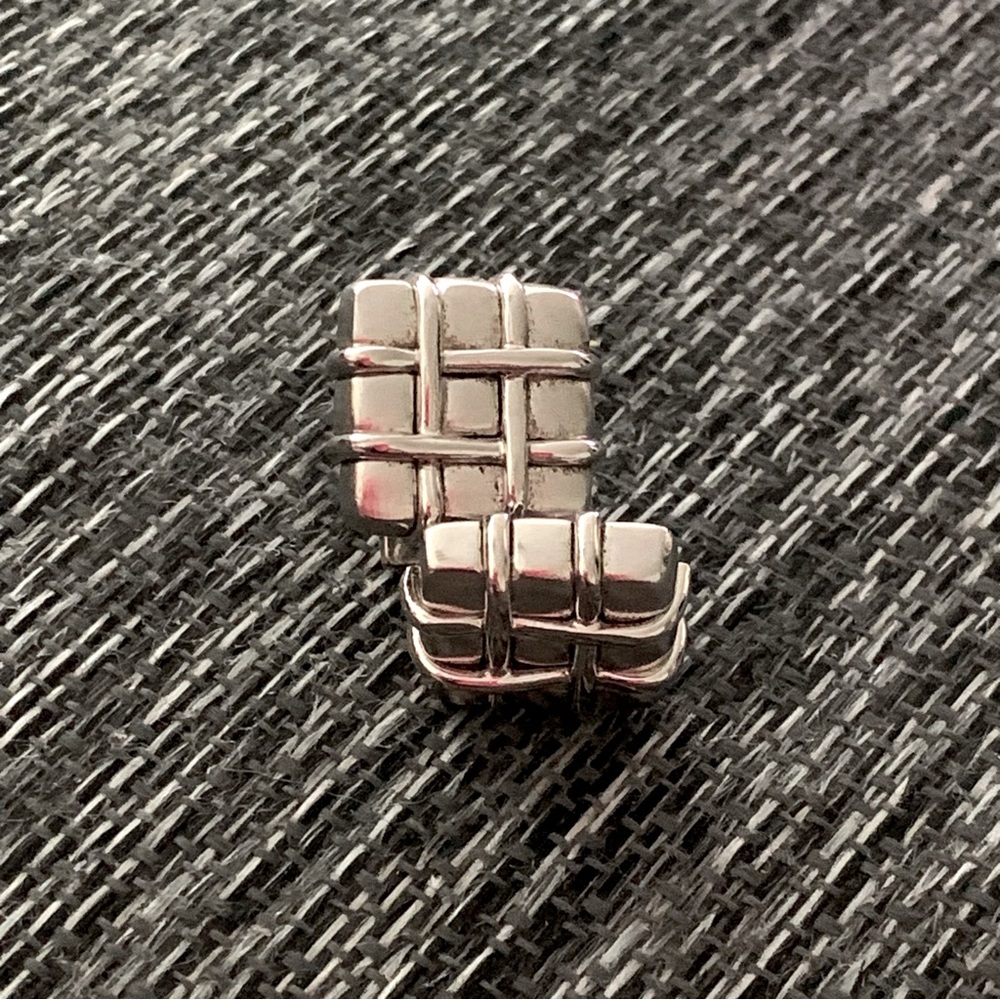 Dolan Bullock Sterling Checkered Cufflinks